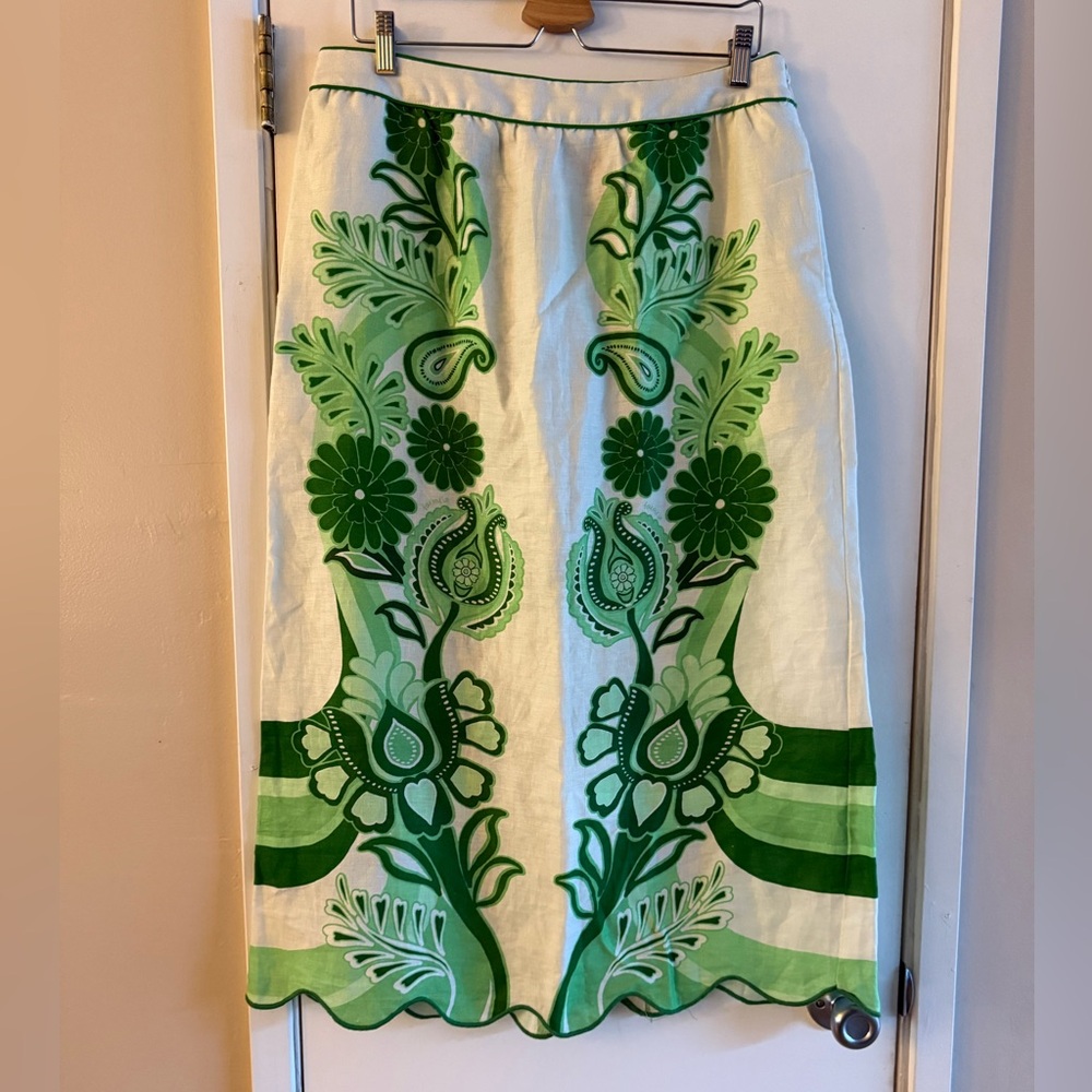 Farm Rio Color Festival Linen Midi Skirt Set - Picture 9 of 13